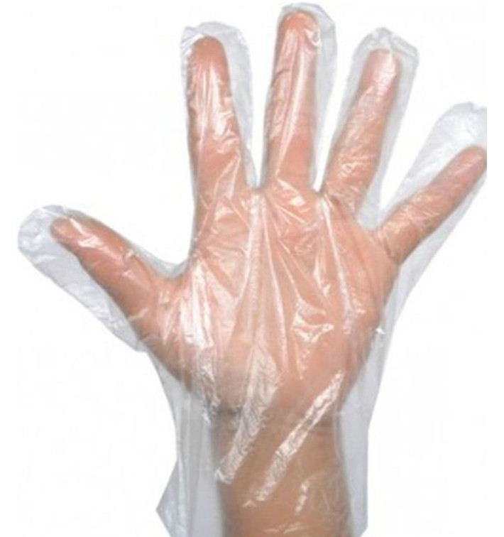 Luvas de Polietileno EVA Plegados Transparente (2000 Uds) Luvas de Polietileno EVA Plegados Transparente (2000 Uds)