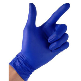 Luvas de Nitrilo sem Talco Azul Medida S 4,5G (100 Uds) 