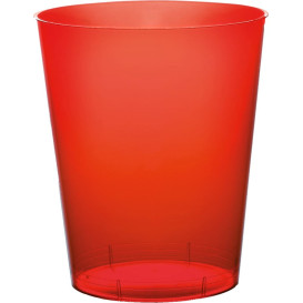 Copo Plastico Moon Cristal Vermelho Transp. PS 350ml (20 Uds)