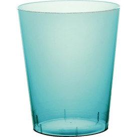 Copo Plastico Moon Cristal Turquesa Transp. PS 350ml (400 Uds)