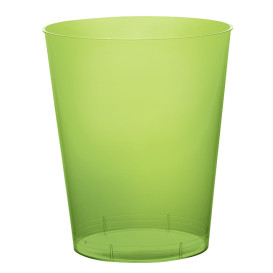 Copo Plastico Moon Cristal Verde Limão Transp. PS 350ml (400 Uds)