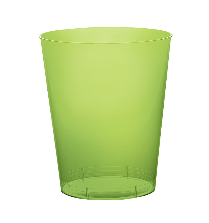 Copo Plastico Moon Cristal Verde Limão Transp. PS 350ml (400 Uds)