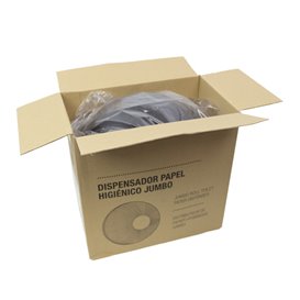 Dispensador Papel Higiênico Industrial 300m PC Preto (1 Ud)