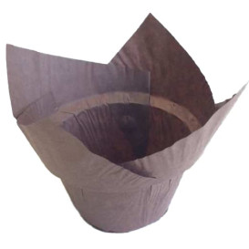 Cápsula Muffin Tulipa Step Ø50x55/85 mm Marrón (2280 Uds)