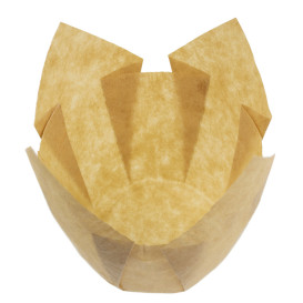 Cápsula Muffin Tulipa Ø50x42/72 mm Nature (3600 Uds)