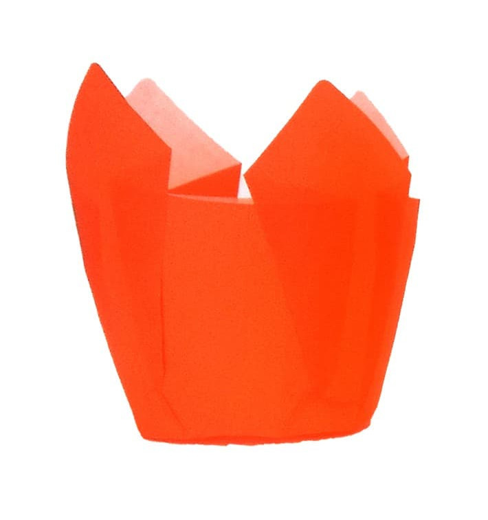 Cápsula Muffin Tulipa Ø50x42/72 mm Laranja (135 Uds) Cápsula Muffin Tulipa Ø50x42/72 mm Laranja (135 Uds)