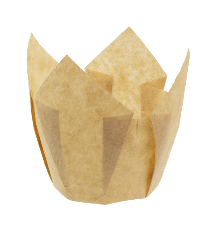 Cápsula Muffin Tulipa Ø50x42/72 mm Nature (3600 Uds) Cápsula Muffin Tulipa Ø50x42/72 mm Nature (3600 Uds)