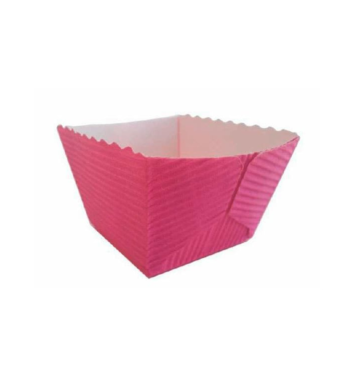 Molde Forno Quadrado Ø42x37 mm Violeta (1500 Uds) Molde Forno Quadrado Ø42x37 mm Violeta (1500 Uds)