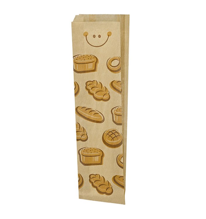 Saco de Papel Kraft "Panes" 18+8x51cm (125 Uds) Saco de Papel Kraft "Panes" 18+8x51cm (125 Uds)