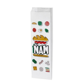 Saco Papel Sanduiche Ñam 10+4x29cm (1000 Uds)