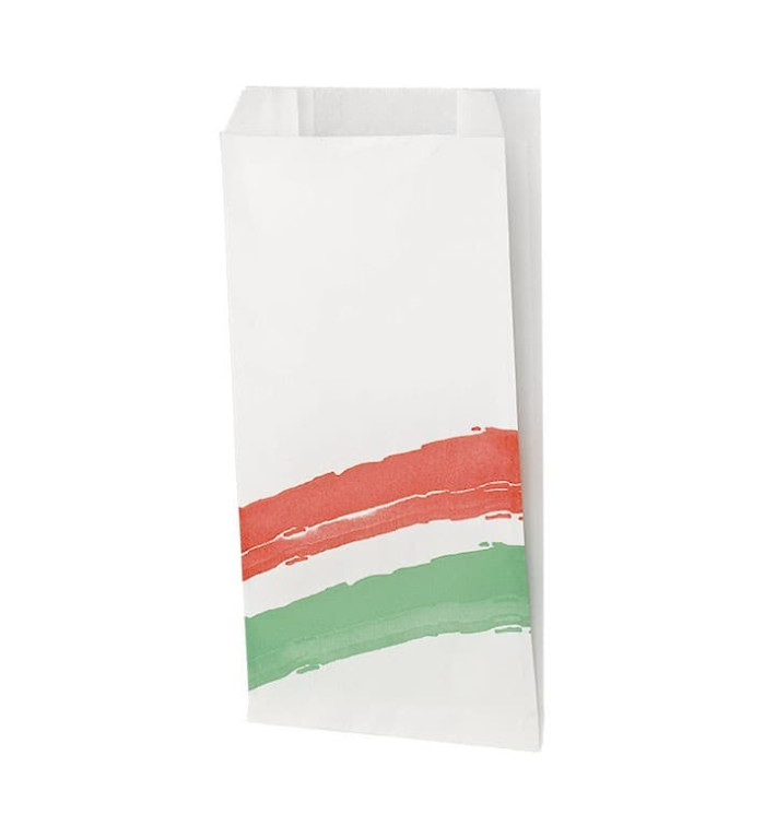 Saco de Papel Antigordura Listras 14x7x27 cm (1000 Uds) Saco de Papel Antigordura Listras 14x7x27 cm (1000 Uds)