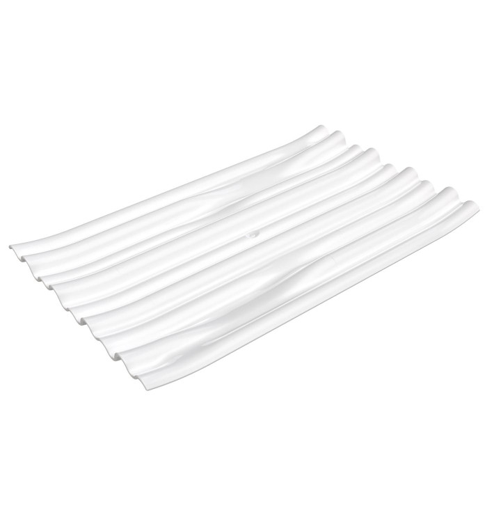 Prato Degustação PS "Bamboo" Branco 10x6cm (50 Uds) Prato Degustação PS "Bamboo" Branco 10x6cm (50 Uds)