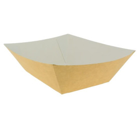 Barqueta Cartolina Kraft 12,2x8x5,5cm 525ml (600 Uds)