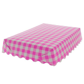 Bandeja Porta Waffle Aberta Rosa 18,2x12,2x3cm (500 Uds)