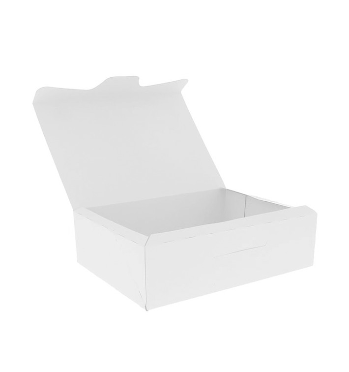 Caixa Pastelaria Branca 18,2x13,6x5,2cm 500g (25 Uds) Caixa Pastelaria Branca 18,2x13,6x5,2cm 500g (25 Uds)