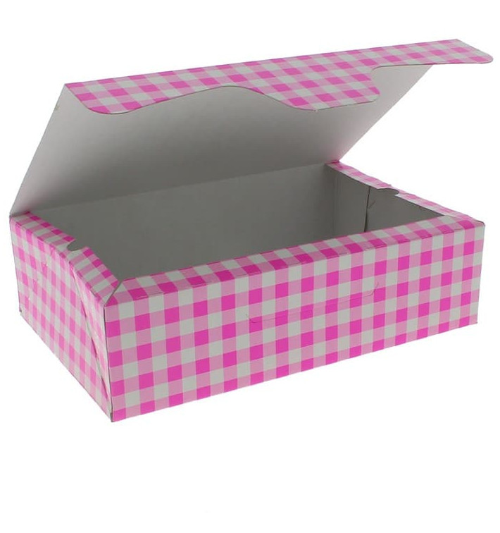 Caixa Pastelaria Rosa 17,5x11,5x4,7cm 250g (20 Uds) Caixa Pastelaria Rosa 17,5x11,5x4,7cm 250g (20 Uds)