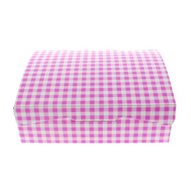 Caixa Pastelaria Rosa 20,4x15,8x6cm 1kg (200 Uds)