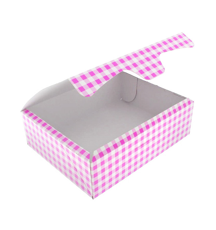 Caixa Pastelaria Rosa 20,4x15,8x6cm 1kg (20 Uds) Caixa Pastelaria Rosa 20,4x15,8x6cm 1kg (20 Uds)