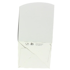 Caixa Pipocas Mediana Branca 90gr 7,8x10,5x18cm (25 Uds)