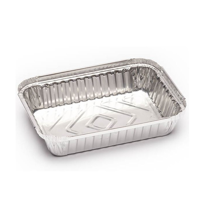 Embalagem de Aluminio 580ml 185x135x30mm (125 Uds) Embalagem de Aluminio 580ml 185x135x30mm (125 Uds)