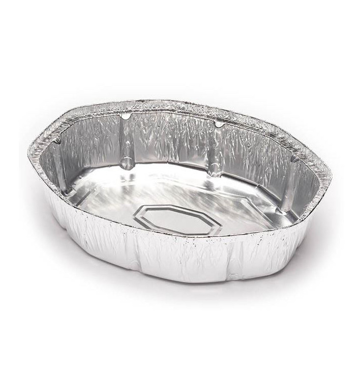 Embalagem Aluminio Oval Frango 1900ml (125 Uds) Embalagem Aluminio Oval Frango 1900ml (125 Uds)