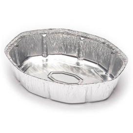 Embalagem Aluminio Oval Frango 1900ml (500 Uds)