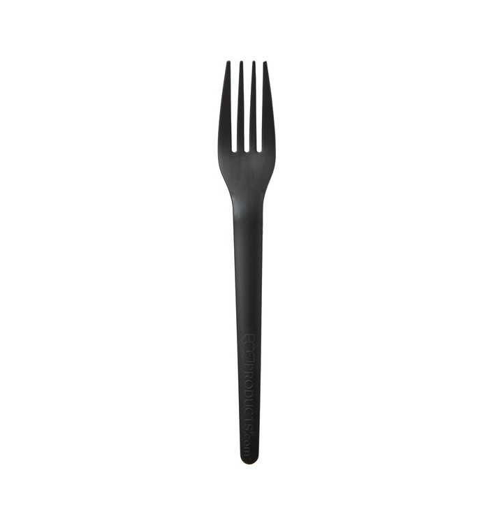 Garfo Compostáveis CPLA Preto 17,0 cm (50 Uds) Garfo Compostáveis CPLA Preto 17,0 cm (50 Uds)