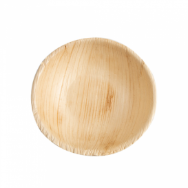 Tigela de folha de palmeira Ø9,6x2,5cm (500 Uds)