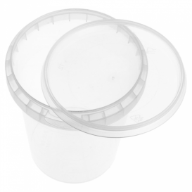 Embalagem Plastico Com Tampa Inviolável 520ml Ø9,5 (19 Uds)