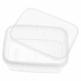 Embalagem Plastico e Tampa Inviolável 280ml 12x8cm (24 Uds)