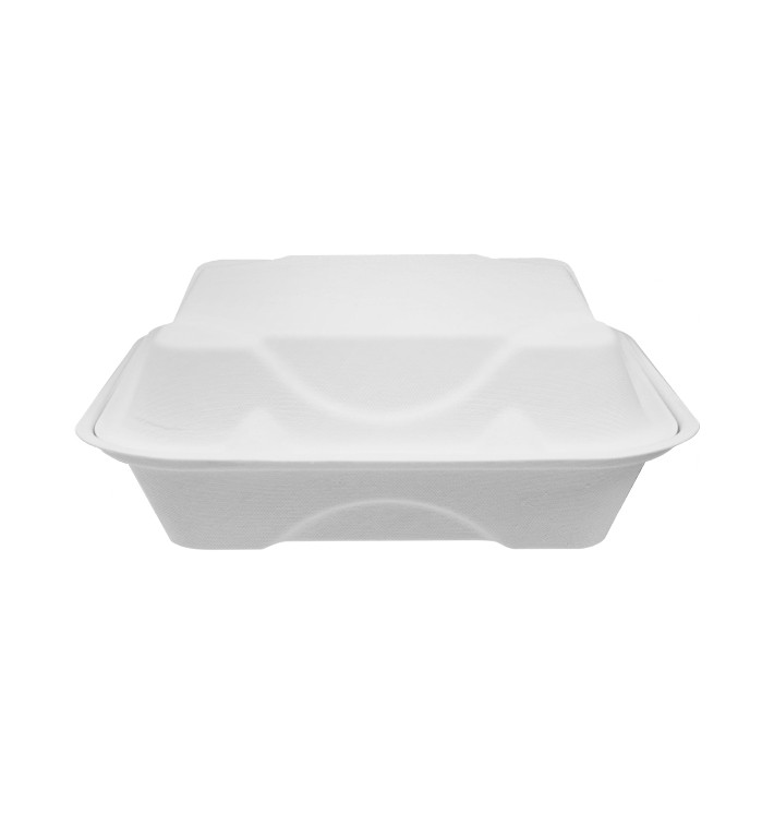 Embalagem Cana-de-açúcar Branco 3C 20x20x7,5cm (200 Uds) Embalagem Cana-de-açúcar Branco 3C 20x20x7,5cm (200 Uds)