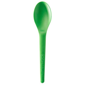 Colher Compostáveis CPLA Verde 15,0 cm (50 Uds)