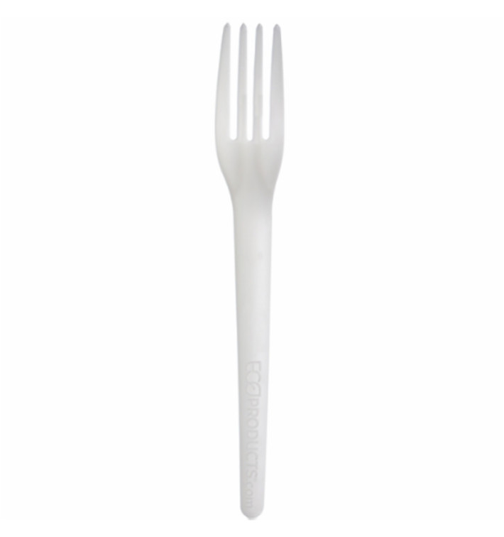 Garfo Compostáveis CPLA Branco 17,0 cm (50 Uds) Garfo Compostáveis CPLA Branco 17,0 cm (50 Uds)