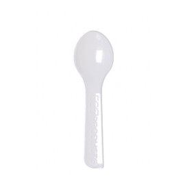 Colher para Gelado Compostáveis CPLA Branco 7,5 cm (200 Uds)