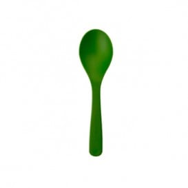 Colher Compostáveis CPLA Verde 11,4 cm (100 Uds)