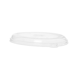 Tampa RPET Transparente Embalagem Oval 710 y 940ml (50 Uds)