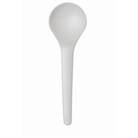 Colher para Sopa Compostáveis CPLA Branco 15,0 cm (1.000 Uds)