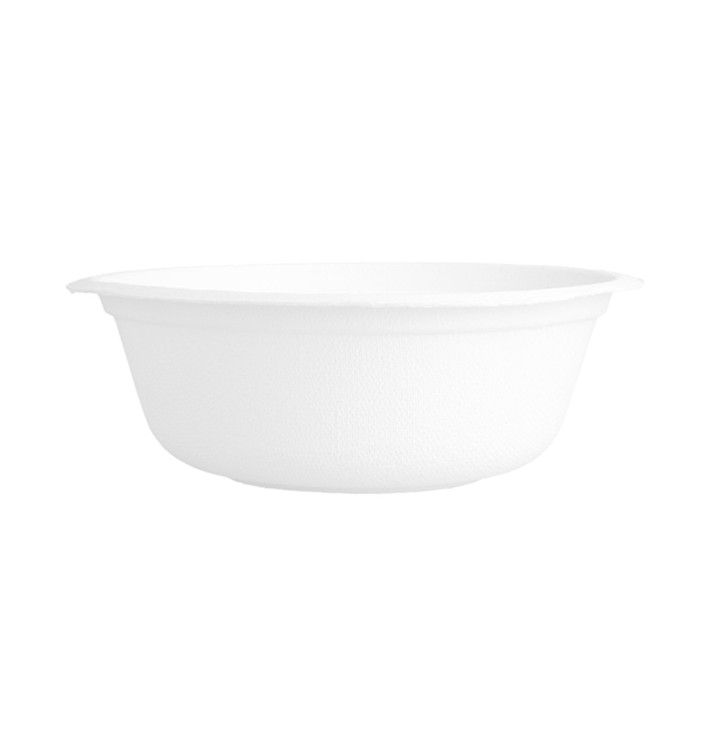 Tigela Bio da cana-de-açúcar Branco 500ml (50 Uds) Tigela Bio da cana-de-açúcar Branco 500ml (50 Uds)