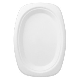 Bandeja Bio da cana-de-açúcar Branco 233x165x20mm (800 Uds)