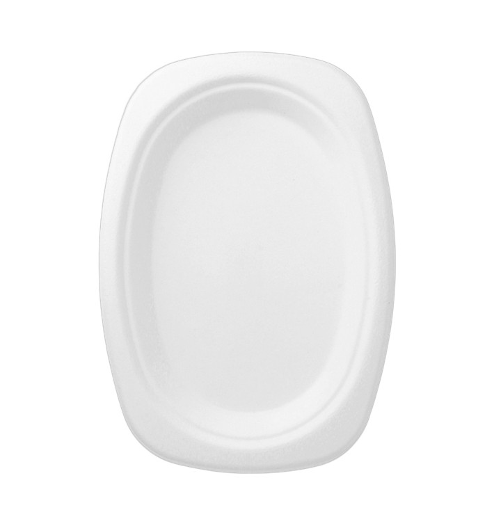 Bandeja Bio da cana-de-açúcar Branco 233x165x20mm (50 Uds) Bandeja Bio da cana-de-açúcar Branco 233x165x20mm (50 Uds)