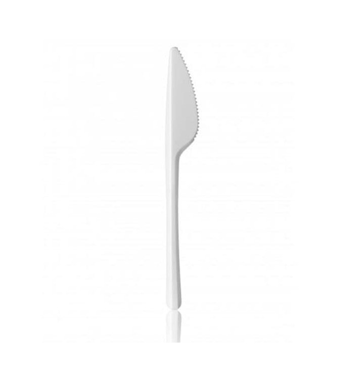 Faca de Plástico PS Branco 165 mm Faca de Plástico PS Branco 165 mm