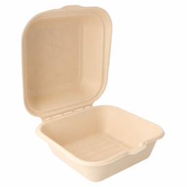 Embalagem Bio Cana-de-açúcar 152x152x84mm (600 Uds)