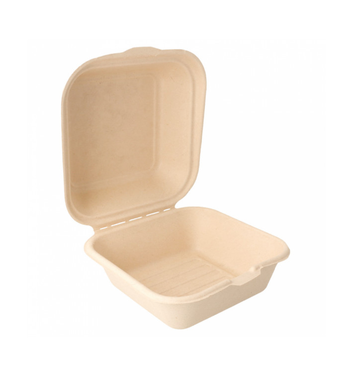 Embalagem Bio Cana-de-açúcar 152x152x84mm (600 Uds) Embalagem Bio Cana-de-açúcar 152x152x84mm (600 Uds)