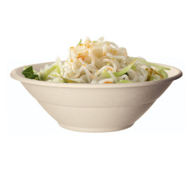 Tigela Cana-de-açúcar Bagaço Noodle Natural 940ml (50 Uds)