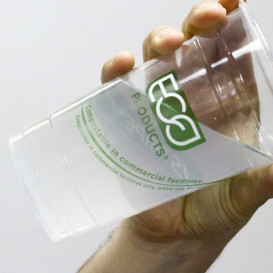 Copo Amido de Milho PLA "Green Stripe" 590ml (1.000 Uds)