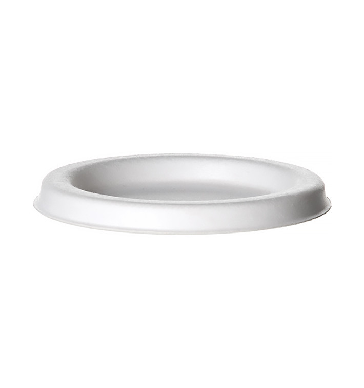 Tampa Copo Cana-de-açúcar Bagaço Branco 120ml (50 uds) Tampa Copo Cana-de-açúcar Bagaço Branco 120ml (50 uds)