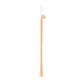 Palhinha Direita Papel Branco Embalada Kraft Ø6mm 21cm (6000 Uds)