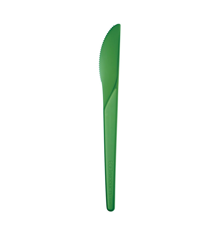 Faca Compostáveis CPLA Verde 17,2 cm (1.000 Uds) Faca Compostáveis CPLA Verde 17,2 cm (1.000 Uds)