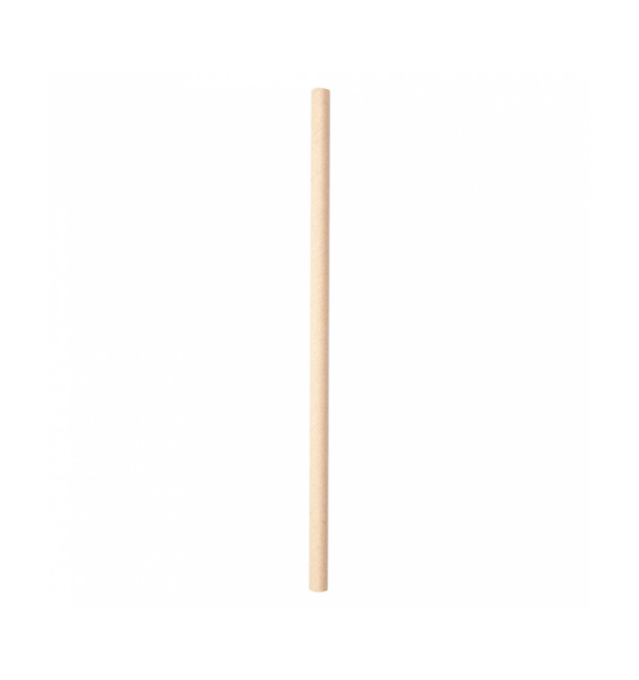Palhinha Direita Papel Kraft Granizado Ø8mm 21cm (3000 Uds) Palhinha Direita Papel Kraft Granizado Ø8mm 21cm (3000 Uds)
