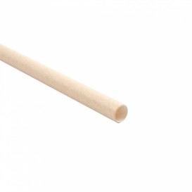Palhinha Direita Papel Kraft Granizado Ø8mm 21cm (3000 Uds)
